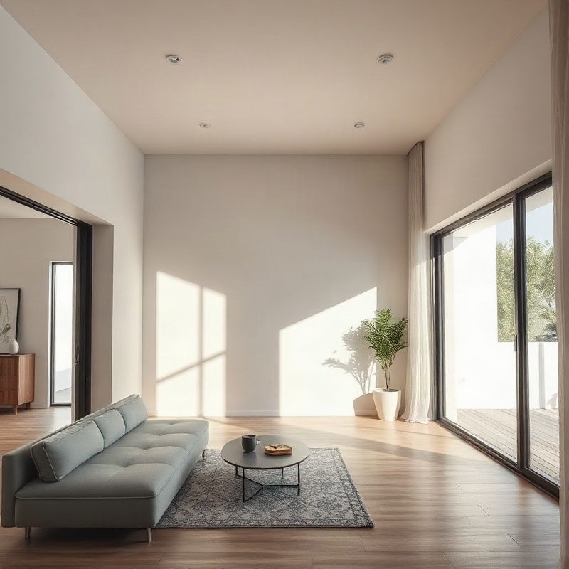 Living room in a Florianópolis apartment with a balcony and natural light